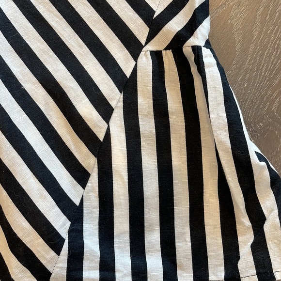Zara stripe peplum sleeveless top xs - Picture 2 of 4